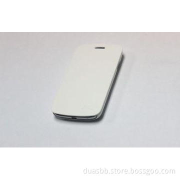 White Leather Mobile phone Cases For Samsung I8262D